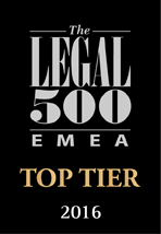 Legal 500 - Top Tier Firm